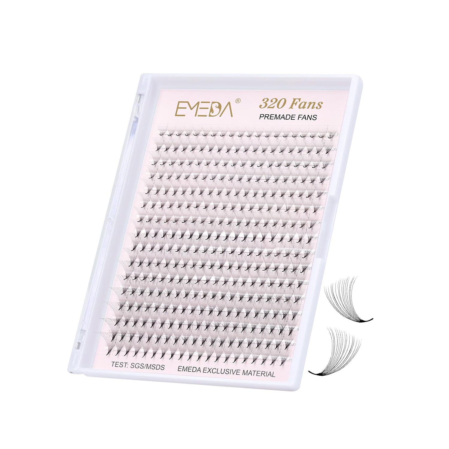 16D Pointy Premade Fans |0.05 MM | 8-15 MM | 320 PCS