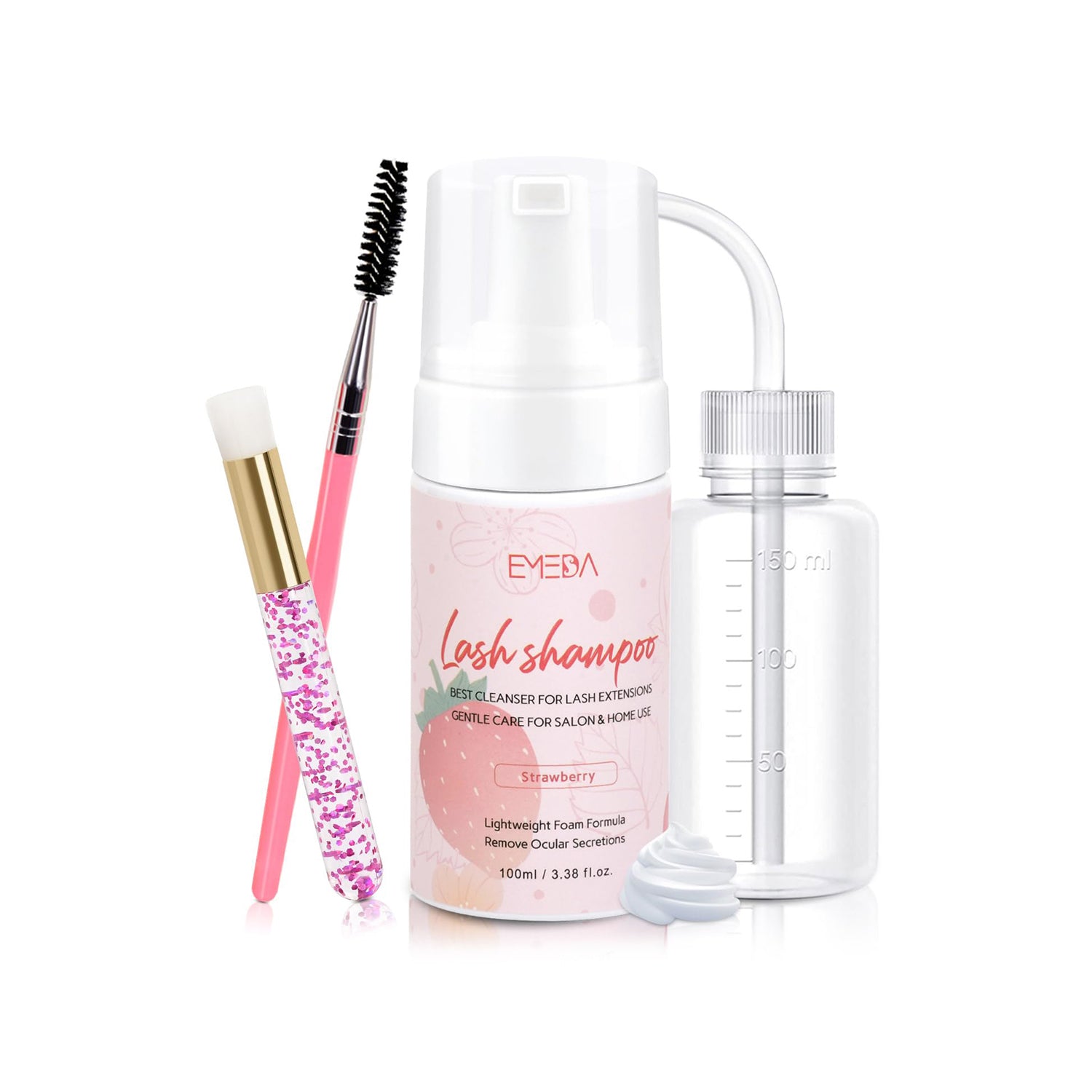 100ML Gentle Lash Shampoo Kit | Strawberries