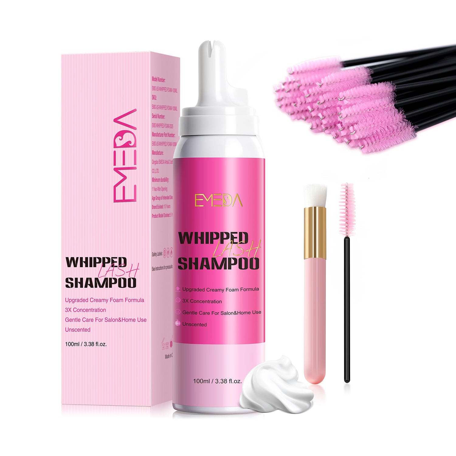 100ML Whipped Lash Shampoo Kit