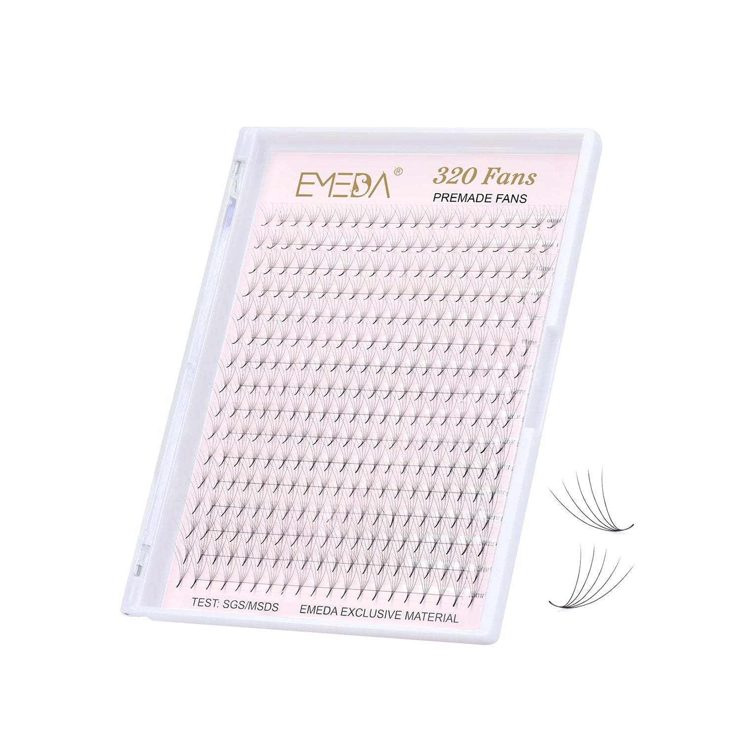 5D Pointy Premade Fans |0.07 MM | 8-15 MM | 320 PCS