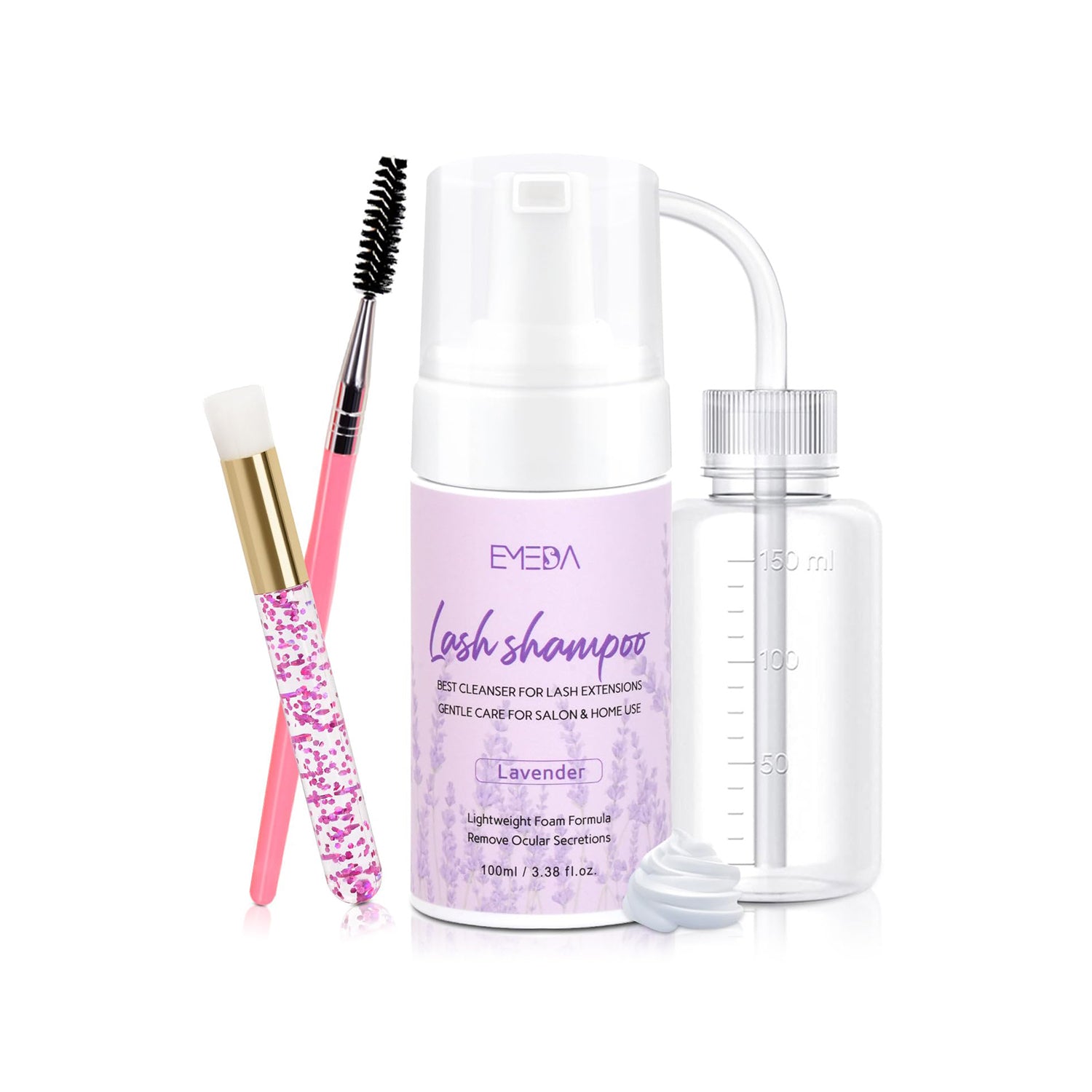 100ML Gentle Lash Shampoo Kit | Lavender