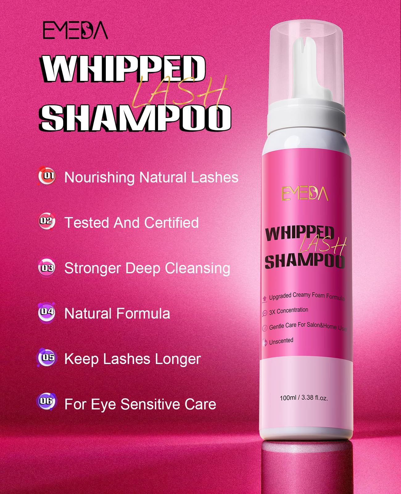 100ML Whipped Lash Shampoo Kit
