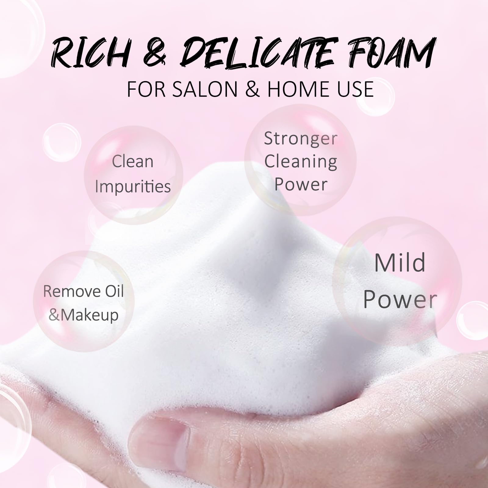 60ML Lash Shampoo Kit | White Mini Lash Fan