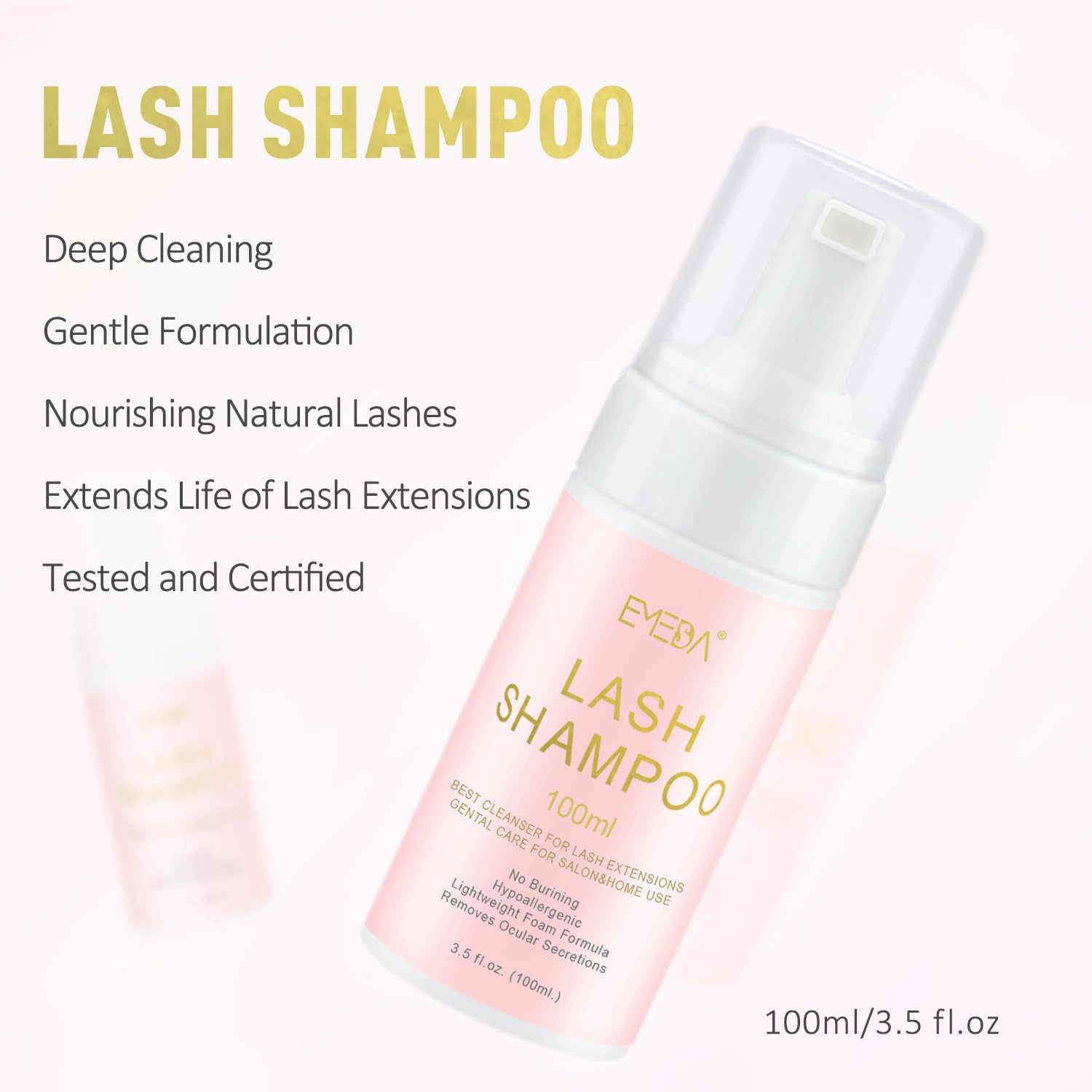 100ML Gentle Lash Shampoo Kit